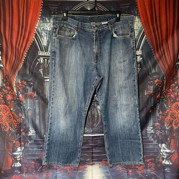 Lucky Brand Denim Vintage Jeans Men's 38 Made In USA - Loose Baggy Jeans - Picture 3 of 7